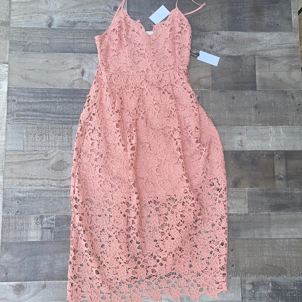 ASTR Dress Dark Blush Large